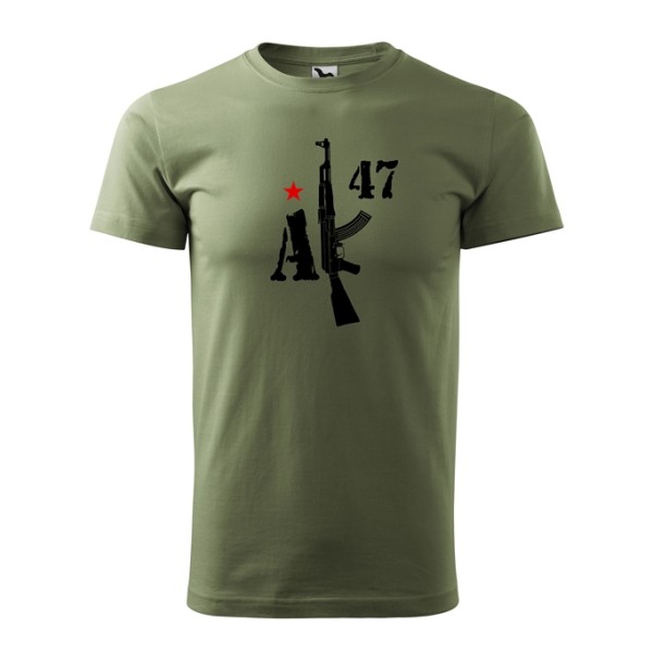 Tričko AK47 KALASHNIKOV - olivovozelené