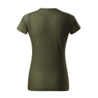Tričko dámske MALFINI Basic 160g/m2 - military olivové