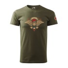 Tričko SPECNAZ Lebka - military olivové