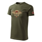 Tričko SPECNAZ Lebka - military olivové
