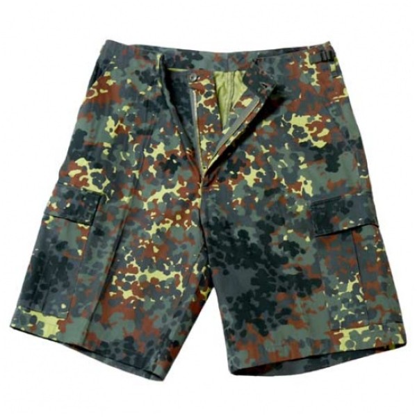 Nohavice krátke MFH BDU short 01502V - BW fleck