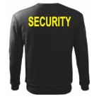 Mikina SECURITY - žltá potlač