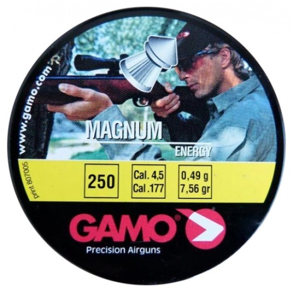 Diabolky GAMO Magnum 0,490g, kal. 4,5mm, 250ks - špicaté