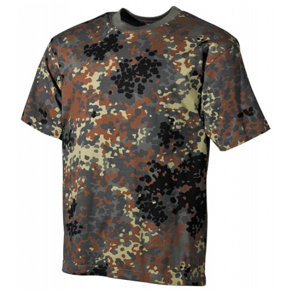 Tričko US MFH 00103V - flecktarn
