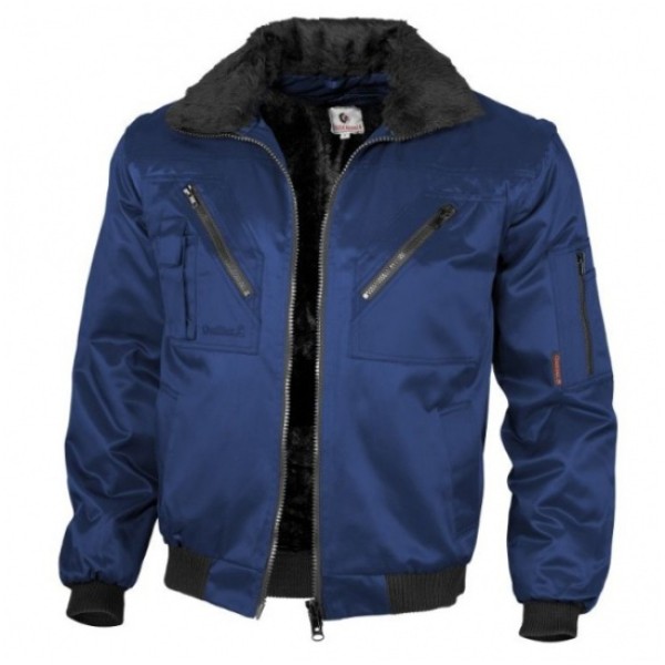 Bunda pilot QUALITEX Pilotenjacke kombinovaná - navy modrá