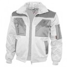 Bunda pilot QUALITEX Pilotenjacke kombinovaná - bielo/šedá