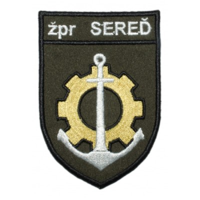 Nášivka "žpr Sereď" 6,3x9cm so SZ - olivová