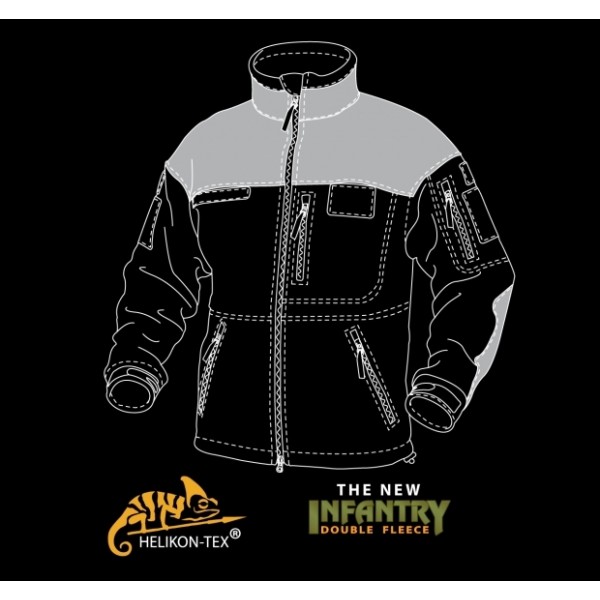 Mikina fleece HELIKON-TEX Infantry - čierna