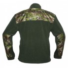 Mikina fleece OS SR so zipsom - digital woodland