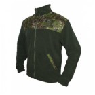 Mikina fleece OS SR so zipsom - digital woodland