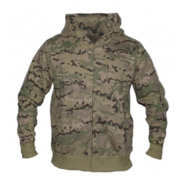 Mikina M-TRAMP s kapucňou - multicam