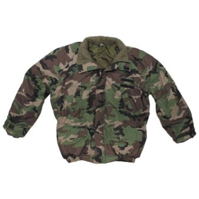 Bunda originálna armádna OS SR zimná vz.97 Páperka woodland - používaná