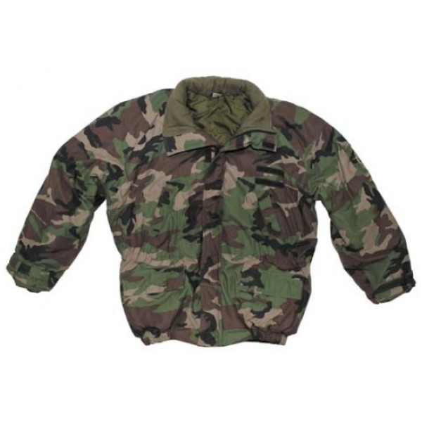 Bunda originálna armádna OS SR zimná vz.97 Páperka woodland - používaná