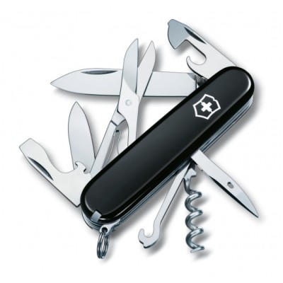 Nôž zatvárací multifunkčný VICTORINOX 1.3703.3 Climber, čierny - 91mm