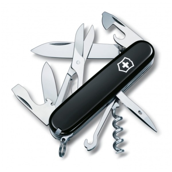 Nôž zatvárací multifunkčný VICTORINOX 1.3703.3 Climber, čierny - 91mm