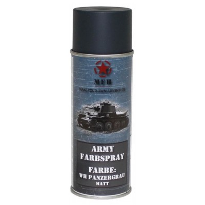 Farba vojenská v spreji "ARMY" MFH 27375L - oceľovošedá
