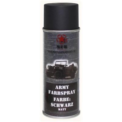 Farba vojenská v spreji "ARMY" MFH 27375A - čierna