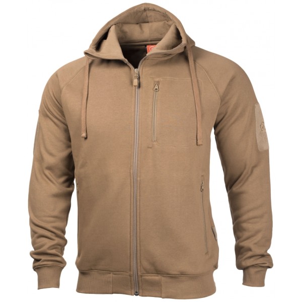 Mikina taktická PENTAGON Leonidas 2.0 s kapucňou - coyote