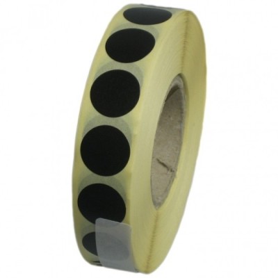 Zálepky na terč 19mm, 2000ks - čierne