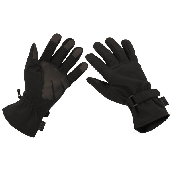 Rukavice taktické MFH Softshell 15780A, softshell - čierne