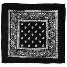 Šatka Bandana vzorovaná MFH 16403A - čierna