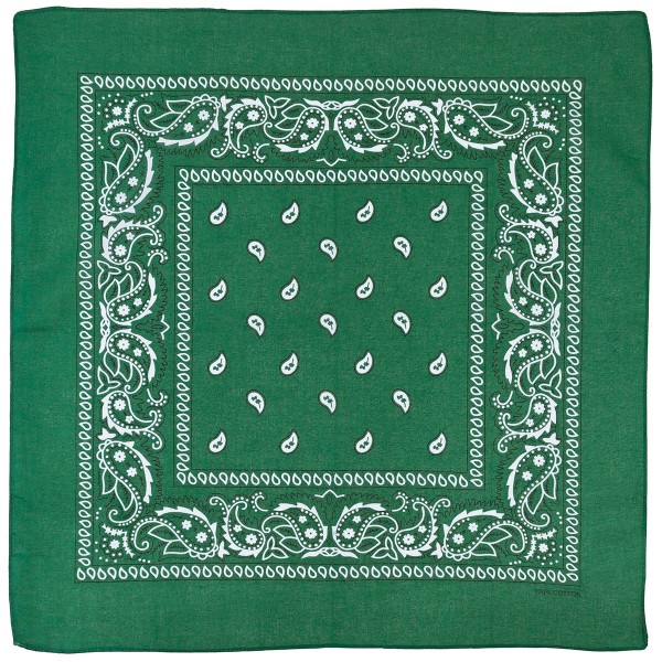 Šatka Bandana vzorovaná MFH 16403B - olivová