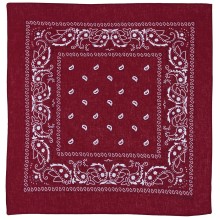Šatka Bandana vzorovaná MFH 16403D - bordová