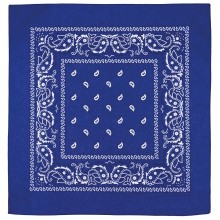 Šatka Bandana vzorovaná MFH 16403H - royal modrá