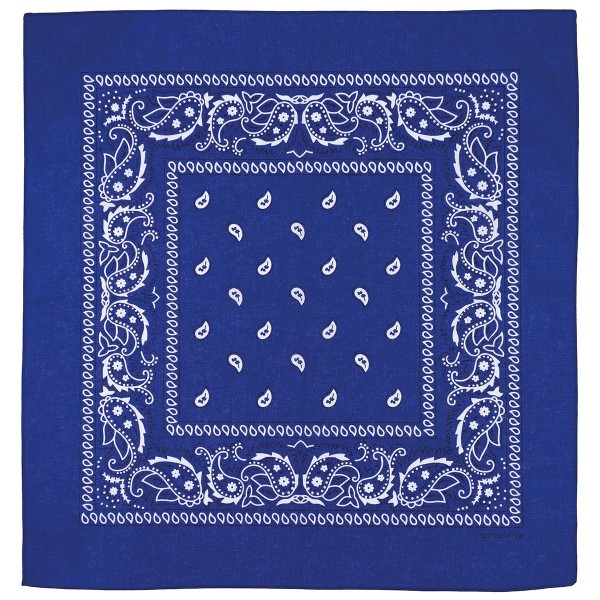 Šatka Bandana vzorovaná MFH 16403H - royal modrá