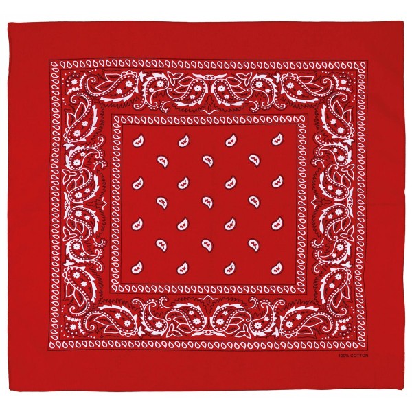 Šatka Bandana vzorovaná MFH 16403I - červená