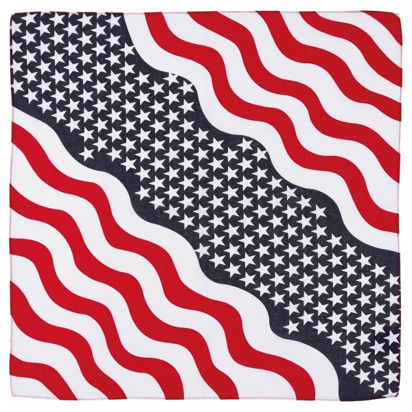 Šatka Bandana vzorovaná MFH 16403R - US flag
