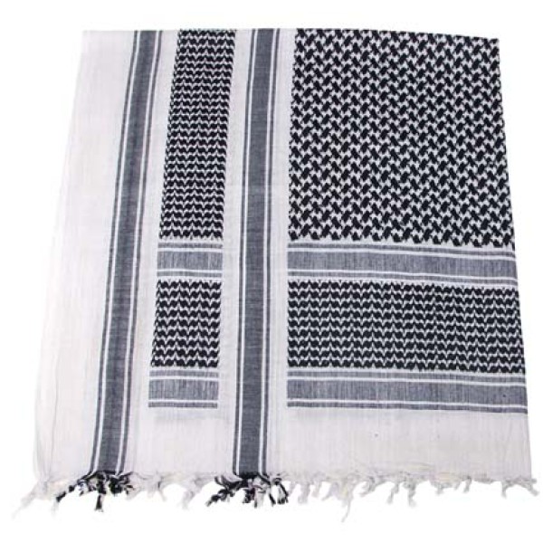 Šatka Arab MFH 16503A - bielo/čierna