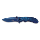 Nôž zatvárací ALBAINOX MA 18021 Rainblue Flowers - modrý