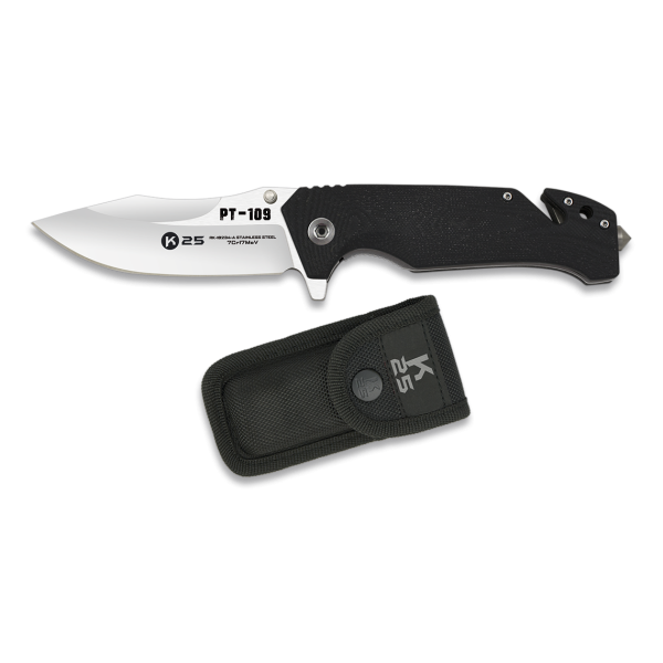 Nôž zatvárací taktický K25 18234-A FOS - G10 PT-109