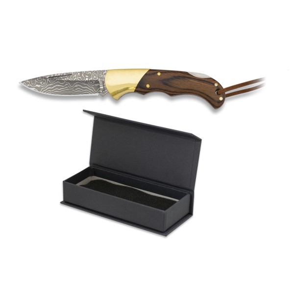 Nôž zatvárací lovecký ALBAINOX Damascus MA18557 - damaškový