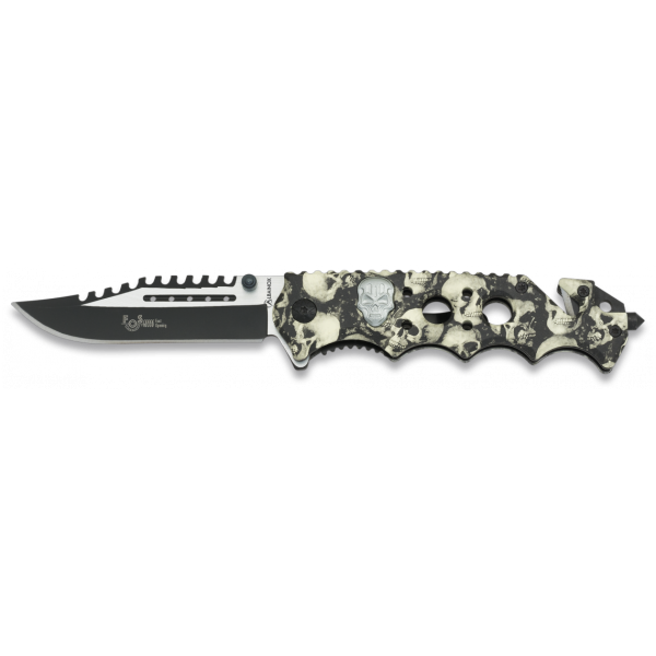 Nôž zatvárací taktický ALBAINOX 19867-A - Calavera FOS