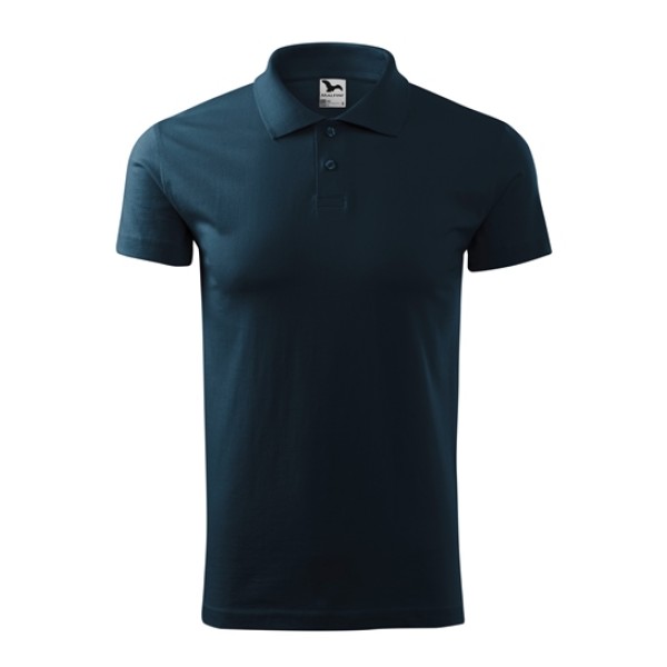 Polokošeľa MALFINI Single 180g/m2 - tmavomodrá
