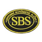 Nášivka SBS, elipsa so suchým zipsom - žltá