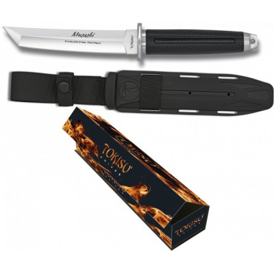 Nôž taktický s pevnou čepeľou TOKISU Musashi, MA32390, 15cm - strieborný