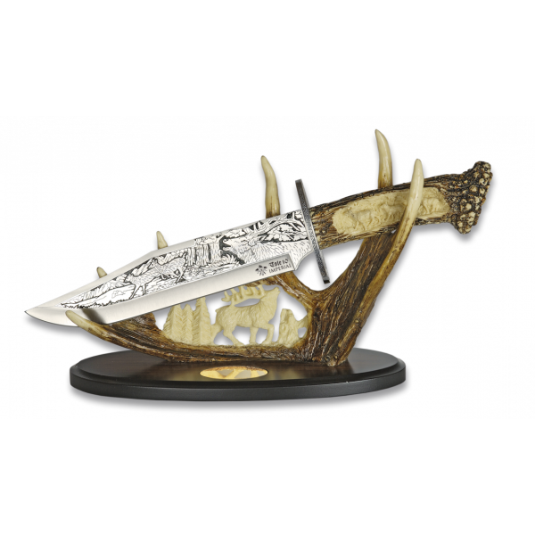 Nôž dekoračný s pevnou čepeľou TOLE10 MA 31685 Ornament Blade - so stojanom