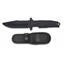 Nôž cvičný tréningový K25 32463 Contact Trainer s puzdrom - čierny