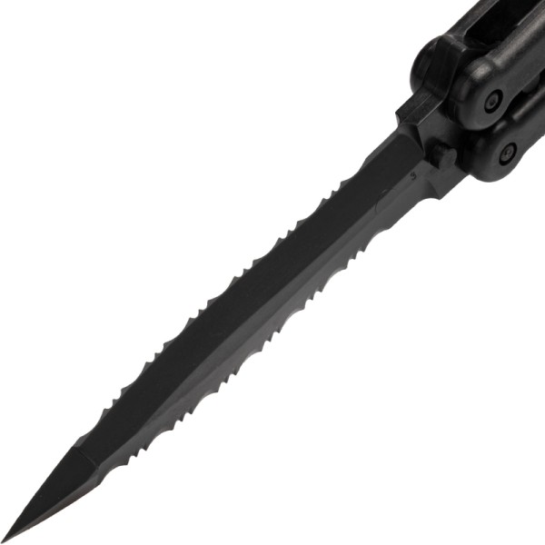 Nôž zatvárací motýlik plastový COLD STEEL FGX Balisong - čierny