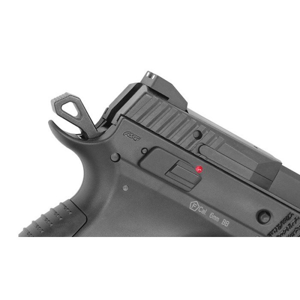 Airsoftová plynová pištoľ ASG CZ 75 P-09 blowback, kal. 6mm BB - čierna