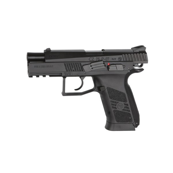 Pištoľ CO2 ASG CZ P-07 Duty, kal. 4,5mm BB BlowBack - čierna