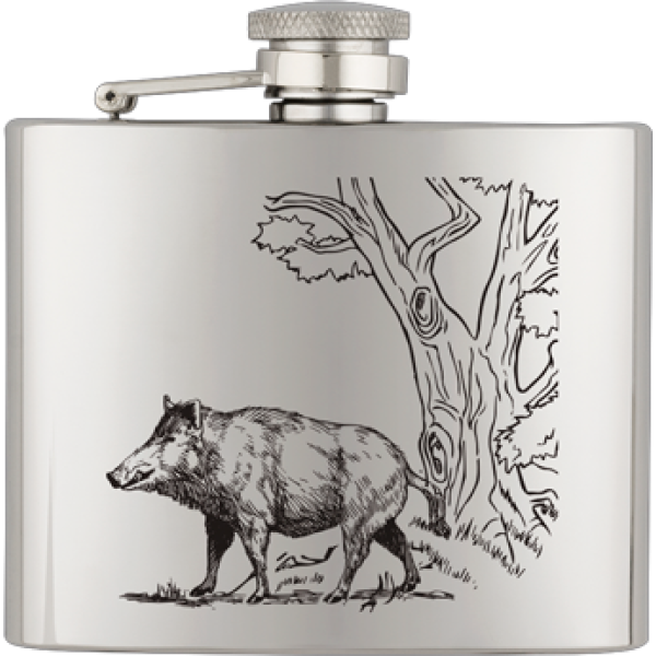 Ploskačka nerezová BARBARIC 40121GR293 Diviak - 120ml