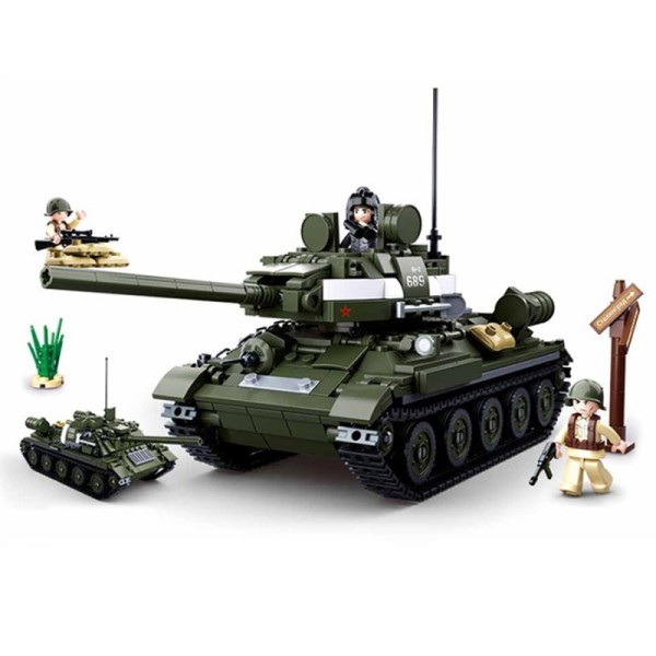 Stavebnica SLUBAN M38-B0689 WW2 Tank 2v1
