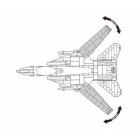 Stavebnica SLUBAN M38-B0755 Modern Jet Fighter stíhačka