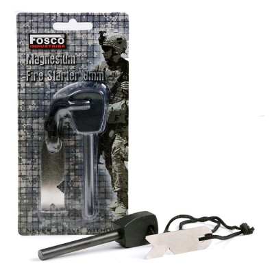 Kresadlo FOSCO Magnesium Fire Flint - čierne