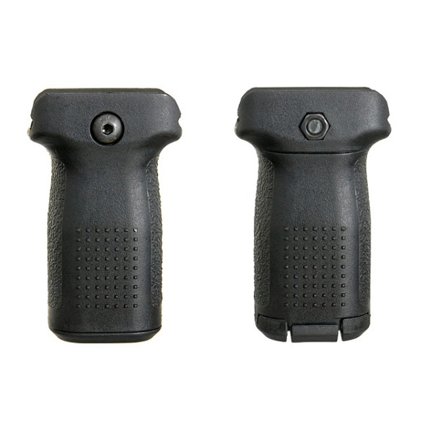 Rukoväť pre airsoftové zbrane BIG DRAGON Compact Fore Grip predná - čierna