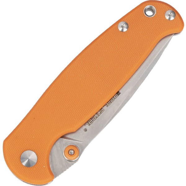 Nôž zatvárací outdoorový REAL STEEL H6-S1 7776 G10 - oranžový